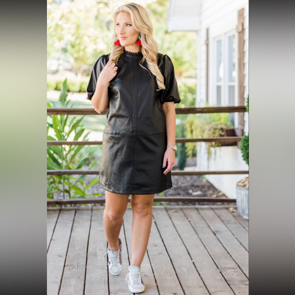 NWT THML leather dress 🖤